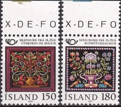 ISLAND 1980 Mi-Nr. 556/57 ** MNH