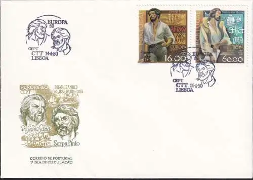 PORTUGAL 1980 Mi-Nr. 1488/89 FDC