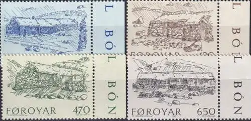 FÄRÖER 1987 Mi-Nr. 145/48 ** MNH