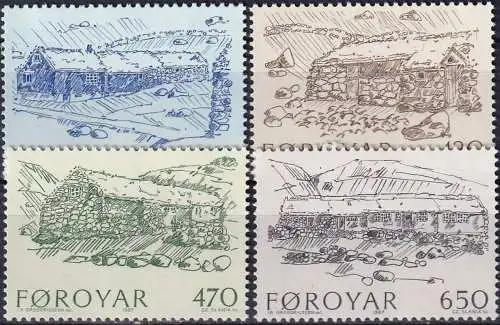 FÄRÖER 1987 Mi-Nr. 145/48 ** MNH