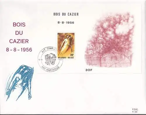 BELGIEN 1981 Mi-Nr. Block 51 FDC