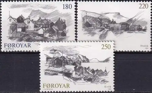 FÄRÖER 1982 Mi-Nr. 72/74 ** MNH