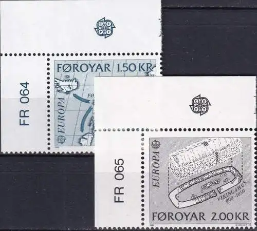 FÄRÖER 1982 Mi-Nr. 70/71 ** MNH - CEPT
