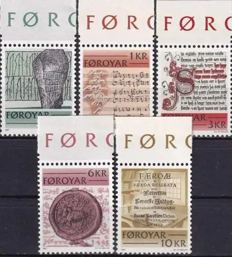 FÄRÖER 1981 Mi-Nr. 65/69 ** MNH