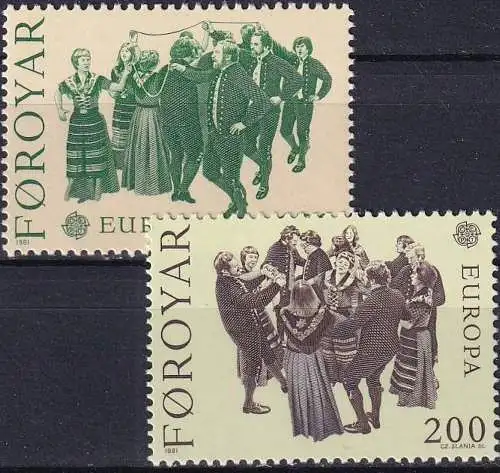 FÄRÖER 1981 Mi-Nr. 63/64 ** MNH - CEPT