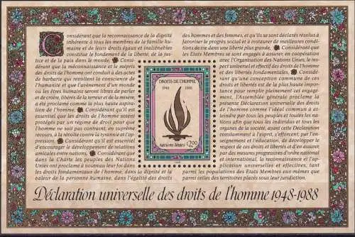 UNO GENF 1988 Mi-Nr. Block 5 ** MNH