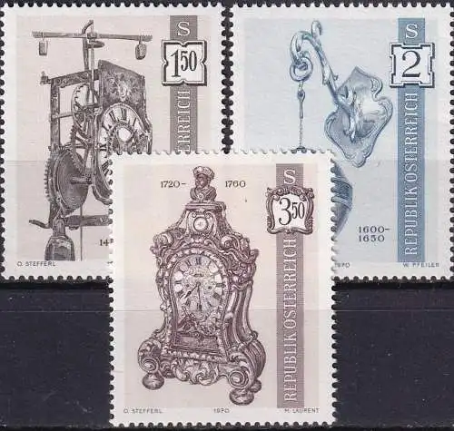 ÖSTERREICH 1970 Mi-Nr. 1328/30 ** MNH