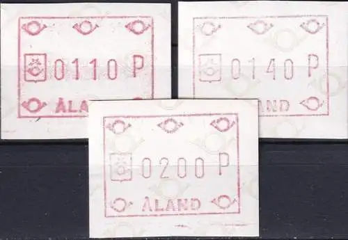 ALAND 1984 Mi-Nr. ATM 1 Satz 1 Automatenmarken ** MNH