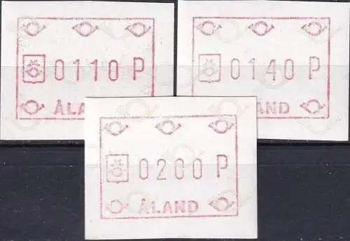 ALAND 1984 Mi-Nr. ATM 1 Satz 1 Automatenmarken ** MNH