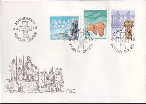 ALAND 1986 Mi-Nr. 16/18 FDC