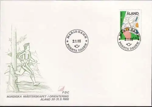 ALAND 1986 Mi-Nr. 15 FDC