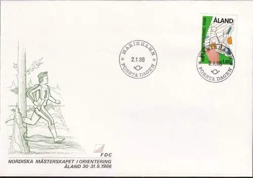 ALAND 1986 Mi-Nr. 15  FDC