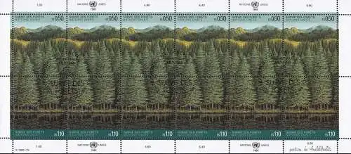 UNO GENF 1988 Mi-Nr. 165/66 Kleinbogen ** MNH