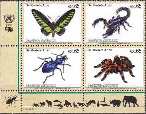 UNO WIEN 2009 Mi-Nr. 588/91 ** MNH
