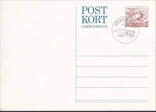 SCHWEDEN 1977 Mi-Nr. P101 Postkarte Postkort gestempelt EST