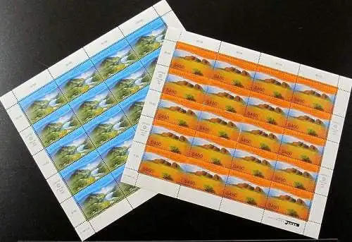 UNO WIEN 1999 Mi-Nr. 279/80 Kleinbögen ** MNH