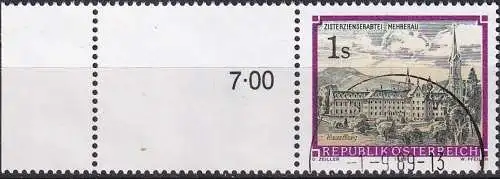 ÖSTERREICH 1987 Mi-Nr. 1967 Leerfeld o used - aus Abo