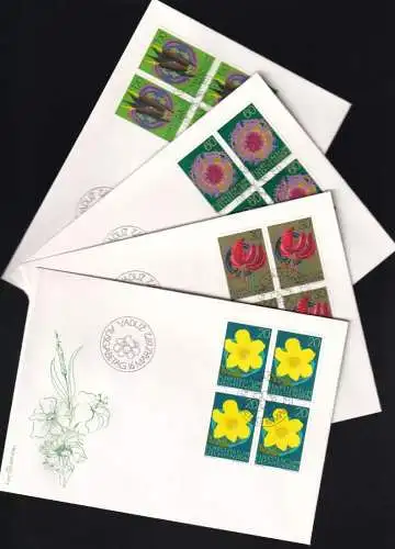 LIECHTENSTEIN 1972 Mi-Nr. 560/63 Viererblock FDC