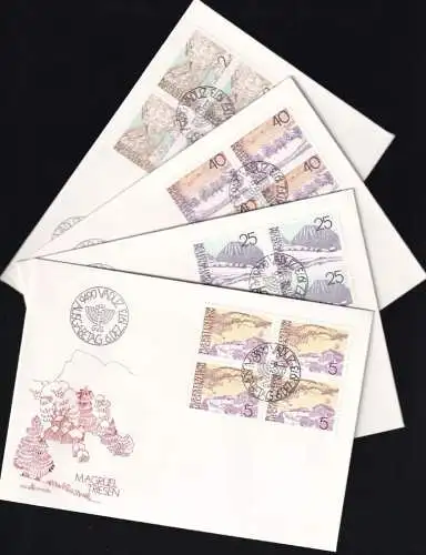 LIECHTENSTEIN 1973 Mi-Nr. 596/99 Viererblock FDC