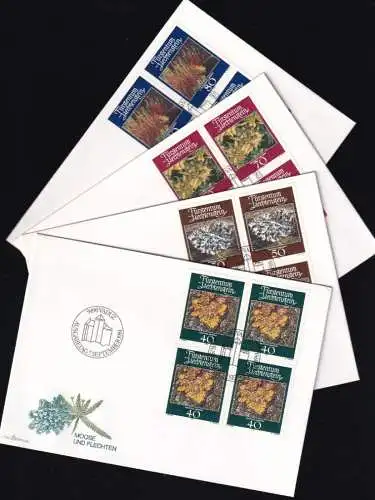 LIECHTENSTEIN 1981 Mi-Nr. 776/79 Viererblock FDC