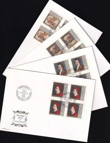 LIECHTENSTEIN 1981 Mi-Nr. 784/87 Viererblock FDC
