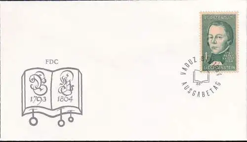 LIECHTENSTEIN 1964 Mi-Nr. 448 FDC