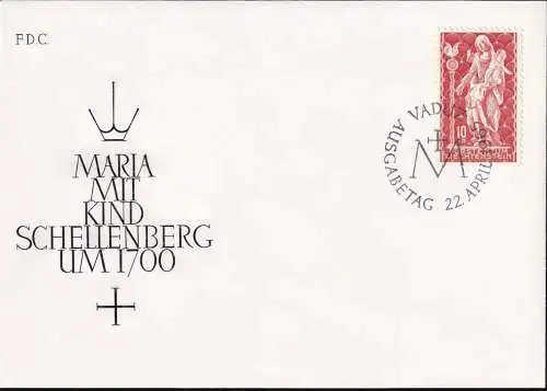 LIECHTENSTEIN 1965 Mi-Nr. 449 FDC