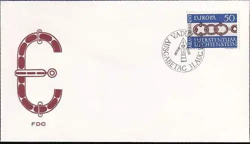 LIECHTENSTEIN 1965 Mi-Nr. 454 FDC