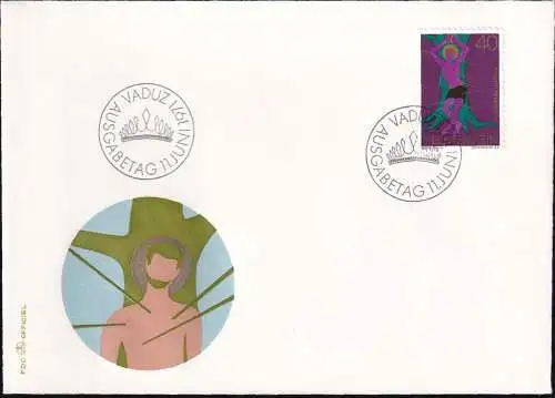 LIECHTENSTEIN 1971 Mi-Nr. 543 FDC
