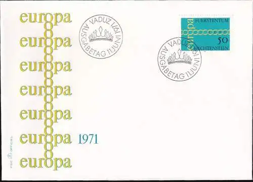 LIECHTENSTEIN 1971 Mi-Nr. 545 FDC