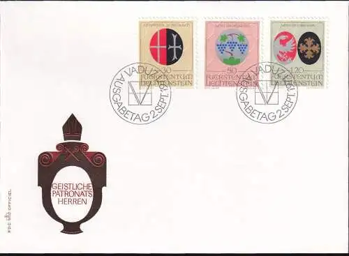 LIECHTENSTEIN 1971 Mi-Nr. 548/50 FDC