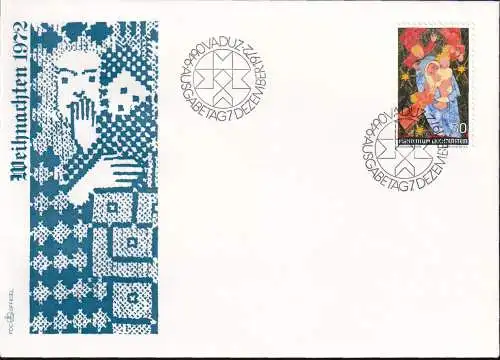 LIECHTENSTEIN 1972 Mi-Nr. 578 FDC