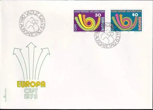 LIECHTENSTEIN 1973 Mi-Nr. 579/80 FDC