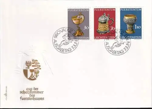 LIECHTENSTEIN 1973 Mi-Nr. 587/89 FDC