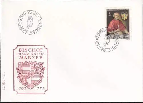 LIECHTENSTEIN 1974 Mi-Nr. 613 FDC