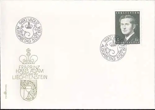 LIECHTENSTEIN 1974 Mi-Nr. 615 FDC