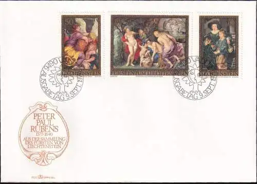 LIECHTENSTEIN 1976 Mi-Nr. 655/57 FDC