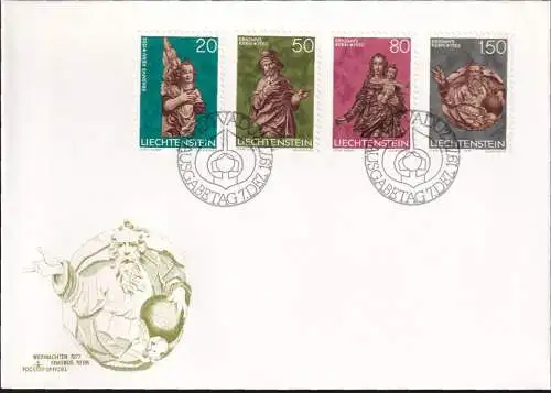 LIECHTENSTEIN 1977 Mi-Nr. 688/91 FDC