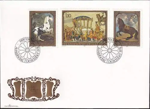LIECHTENSTEIN 1978 Mi-Nr. 717/19 FDC