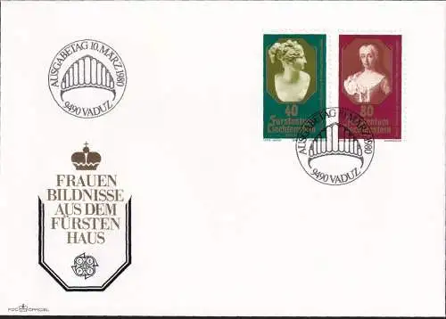 LIECHTENSTEIN 1980 Mi-Nr. 741/42 FDC