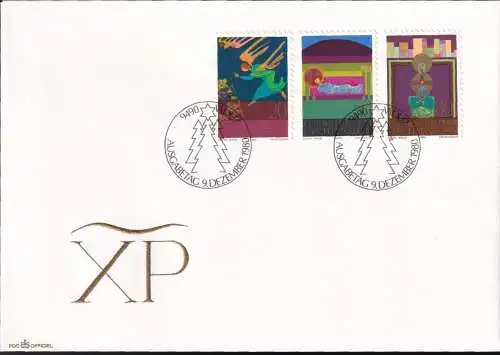 LIECHTENSTEIN 1980 Mi-Nr. 761/63 FDC