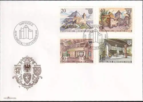 LIECHTENSTEIN 1981 Mi-Nr. 780/83 FDC
