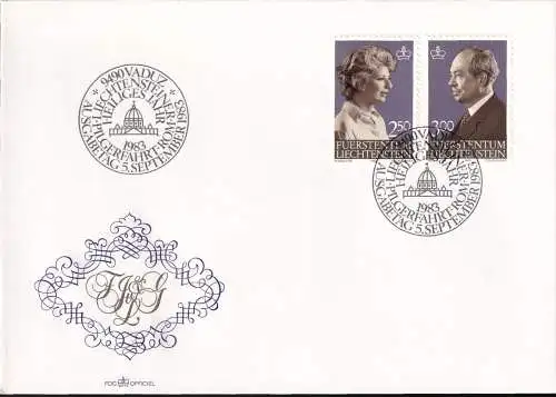 LIECHTENSTEIN 1983 Mi-Nr. 828/29 FDC
