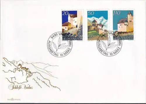 LIECHTENSTEIN 1986 Mi-Nr. 896/98 FDC