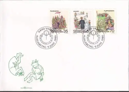 LIECHTENSTEIN 1986 Mi-Nr. 899/01 FDC