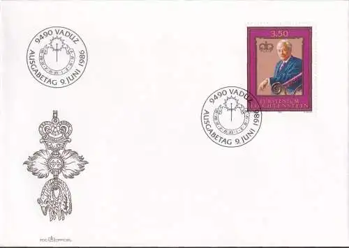 LIECHTENSTEIN 1986 Mi-Nr. 903 FDC
