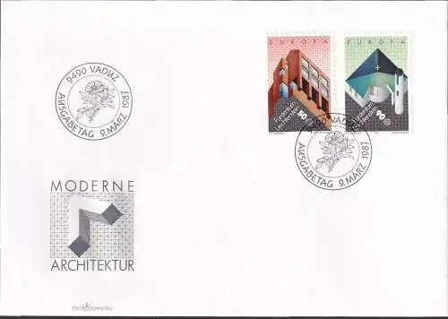 LIECHTENSTEIN 1987 Mi-Nr. 916/17 FDC