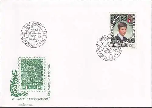 LIECHTENSTEIN 1987 Mi-Nr. 921 FDC