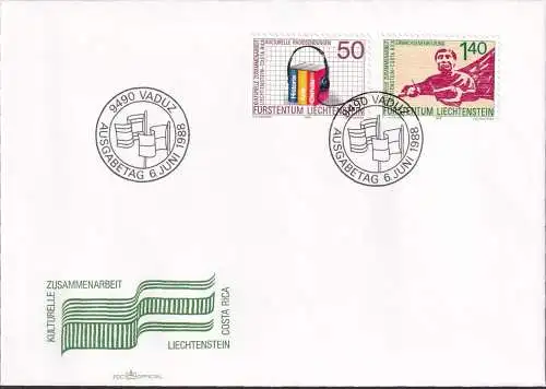 LIECHTENSTEIN 1988 Mi-Nr. 945/46 FDC