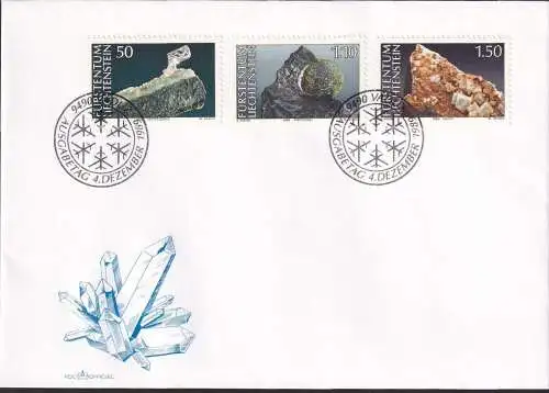 LIECHTENSTEIN 1989 Mi-Nr. 981/83 FDC